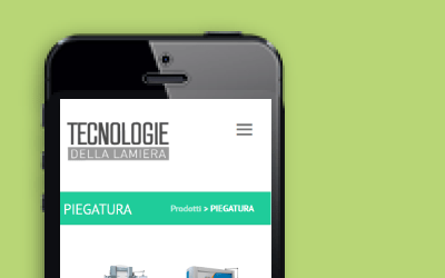 Tecnologie della Lamiera, progetto di web design, sito internet aziendale